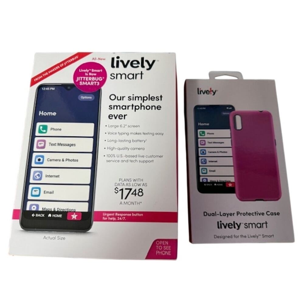 Jitterbug Smart3 Smartphone for Seniors Fully Sealed New Easy Use Lively